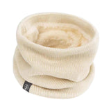 Maxbell Winter Neck Warmer Gaiter Windproof Scarf for Cycling Cold Weather Men Women Beige