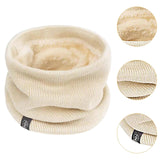Maxbell Winter Neck Warmer Gaiter Windproof Scarf for Cycling Cold Weather Men Women Beige