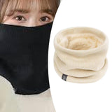 Maxbell Winter Neck Warmer Gaiter Windproof Scarf for Cycling Cold Weather Men Women Beige