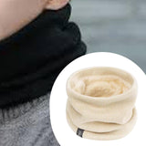 Maxbell Winter Neck Warmer Gaiter Windproof Scarf for Cycling Cold Weather Men Women Beige
