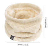 Maxbell Winter Neck Warmer Gaiter Windproof Scarf for Cycling Cold Weather Men Women Beige