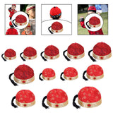 Maxbell Chinese Oriental Hat Qing Party Cosplay Cap for Theme Party Dress up Cosplay Dark Red 48cm