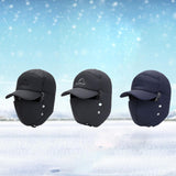 Maxbell Winter Trapper Hat Fashion Wind and Snow Cap for Men and Women Hiking Biking Black