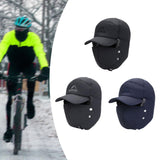 Maxbell Winter Trapper Hat Fashion Wind and Snow Cap for Men and Women Hiking Biking Black