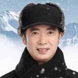 Maxbell Winter Trapper Hat Fashion Wind and Snow Cap for Men and Women Hiking Biking Black