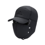 Maxbell Winter Trapper Hat Fashion Wind and Snow Cap for Men and Women Hiking Biking Black