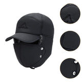 Maxbell Winter Trapper Hat Fashion Wind and Snow Cap for Men and Women Hiking Biking Black