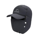 Maxbell Winter Trapper Hat Fashion Wind and Snow Cap for Men and Women Hiking Biking Gray