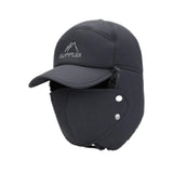 Maxbell Winter Trapper Hat Fashion Wind and Snow Cap for Men and Women Hiking Biking Gray
