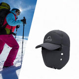 Maxbell Winter Trapper Hat Fashion Wind and Snow Cap for Men and Women Hiking Biking Gray