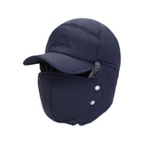 Maxbell Winter Trapper Hat Fashion Wind and Snow Cap for Men and Women Hiking Biking Navy