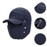 Maxbell Winter Trapper Hat Fashion Wind and Snow Cap for Men and Women Hiking Biking Navy