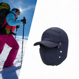 Maxbell Winter Trapper Hat Fashion Wind and Snow Cap for Men and Women Hiking Biking Navy