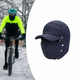 Maxbell Winter Trapper Hat Fashion Wind and Snow Cap for Men and Women Hiking Biking Navy