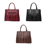 Maxbell Top Handle Satchel with Detachable Adjustable Strap Hobo Trendy Shoulder Bag Red