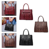 Maxbell Top Handle Satchel with Detachable Adjustable Strap Hobo Trendy Shoulder Bag Red