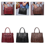 Maxbell Top Handle Satchel with Detachable Adjustable Strap Hobo Trendy Shoulder Bag Red