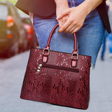 Maxbell Top Handle Satchel with Detachable Adjustable Strap Hobo Trendy Shoulder Bag Red