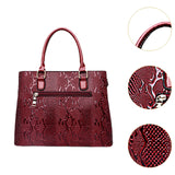 Maxbell Top Handle Satchel with Detachable Adjustable Strap Hobo Trendy Shoulder Bag Red