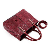 Maxbell Top Handle Satchel with Detachable Adjustable Strap Hobo Trendy Shoulder Bag Red