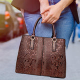 Maxbell Top Handle Satchel with Detachable Adjustable Strap Hobo Trendy Shoulder Bag Brown