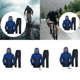 Maxbell Rain Suit for Men Women Lightweight with Face Cover Rain Jacket and Trousers L