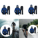 Maxbell Rain Suit for Men Women Lightweight with Face Cover Rain Jacket and Trousers L