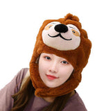 Maxbell Plush Animal Hat Cartoon for Adults Winter Hat Cute Ski Hood Cosplay Costume