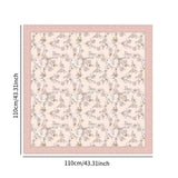 Maxbell Women Head Scarf Floral for Ladies Large Fashion 43 inch Hair Scarf Headband Pink