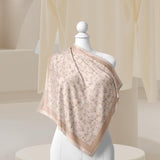Maxbell Women Head Scarf Floral for Ladies Large Fashion 43 inch Hair Scarf Headband Pink