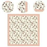Maxbell Women Head Scarf Floral for Ladies Large Fashion 43 inch Hair Scarf Headband Beige