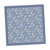 Maxbell Women Head Scarf Floral for Ladies Large Fashion 43 inch Hair Scarf Headband Blue