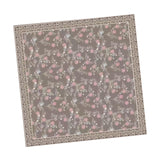 Maxbell Women Head Scarf Floral for Ladies Large Fashion 43 inch Hair Scarf Headband Brown