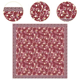 Maxbell Women Head Scarf Floral for Ladies Large Fashion 43 inch Hair Scarf Headband Red
