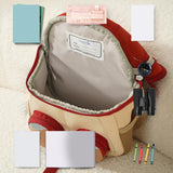 Maxbell Kids Backpack Zipper Casual Kindergarten Backpack for Boys Toddlers Children Red