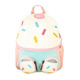 Maxbell Kids Backpack Zipper Casual Kindergarten Backpack for Boys Toddlers Children White