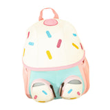 Maxbell Kids Backpack Zipper Casual Kindergarten Backpack for Boys Toddlers Children White