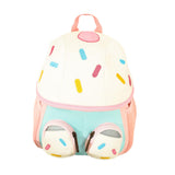 Maxbell Kids Backpack Zipper Casual Kindergarten Backpack for Boys Toddlers Children White
