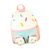 Maxbell Kids Backpack Zipper Casual Kindergarten Backpack for Boys Toddlers Children White