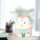 Maxbell Kids Backpack Zipper Casual Kindergarten Backpack for Boys Toddlers Children White