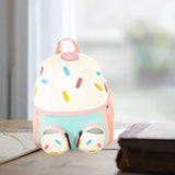 Maxbell Kids Backpack Zipper Casual Kindergarten Backpack for Boys Toddlers Children White