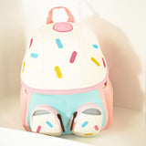 Maxbell Kids Backpack Zipper Casual Kindergarten Backpack for Boys Toddlers Children White