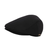 Maxbell Mens Beret Hat Casual Winter Retro Newsboy Hat for Traveling Fishing Camping Black