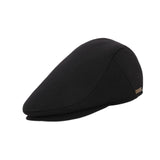 Maxbell Mens Beret Hat Casual Winter Retro Newsboy Hat for Traveling Fishing Camping Black