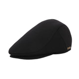 Maxbell Mens Beret Hat Casual Winter Retro Newsboy Hat for Traveling Fishing Camping Black