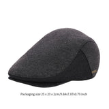Maxbell Mens Beret Hat Casual Winter Retro Newsboy Hat for Traveling Fishing Camping Gray