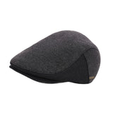 Maxbell Mens Beret Hat Casual Winter Retro Newsboy Hat for Traveling Fishing Camping Gray