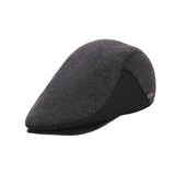 Maxbell Mens Beret Hat Casual Winter Retro Newsboy Hat for Traveling Fishing Camping Gray