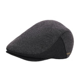 Maxbell Mens Beret Hat Casual Winter Retro Newsboy Hat for Traveling Fishing Camping Gray