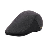 Maxbell Mens Beret Hat Casual Winter Retro Newsboy Hat for Traveling Fishing Camping Gray